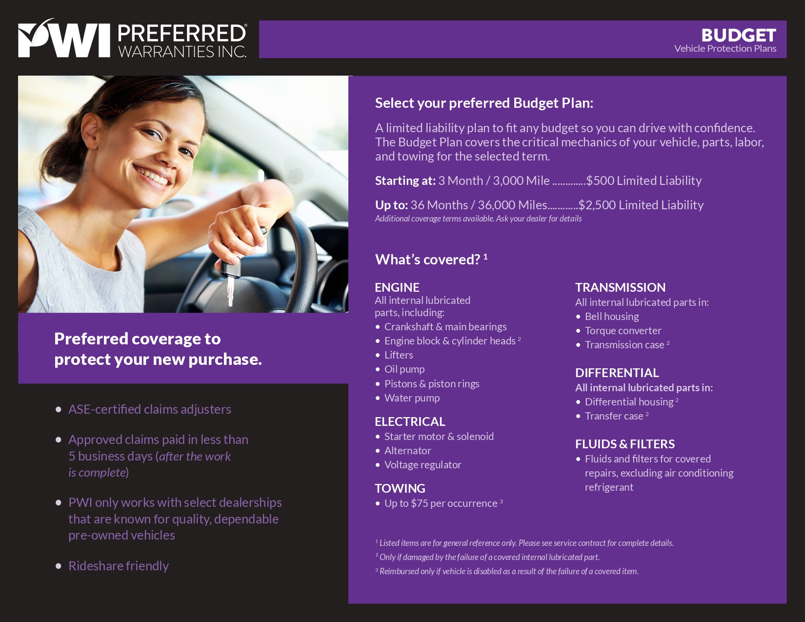 Budget Vehicle Protection Plans