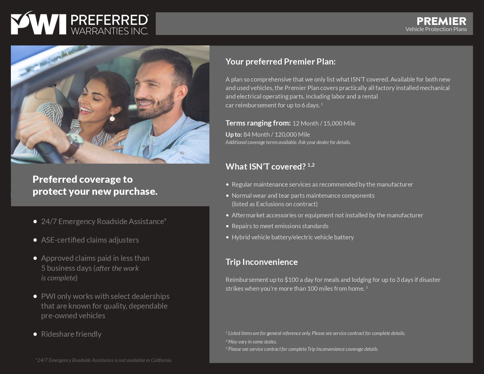 Premier Vehicle Protection Plans